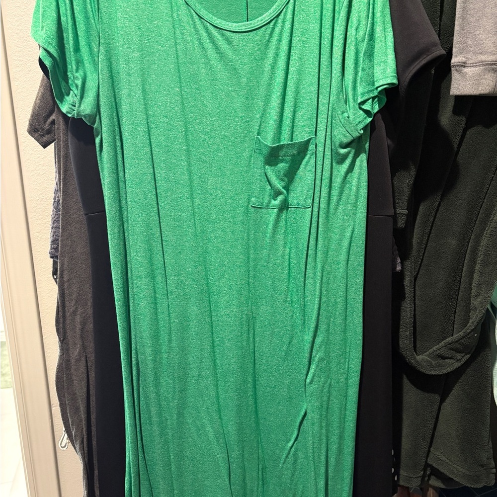 LuLaRoe Green Dress 2XL